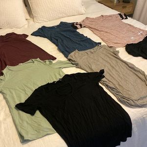 Maternity shirts. Bundle of 8  to medium.